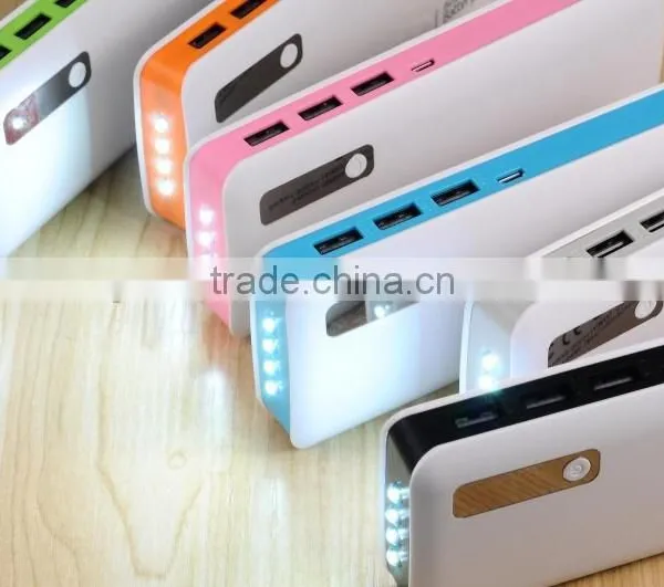 OEM Customized Logo Three Socket Port 2015 New Arrival CE Fashion Portable 15000mah Mobile Power Bank photo-6