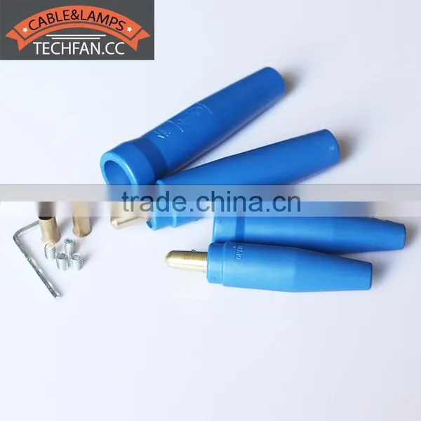 Super Flexible Blue Natural Rubber Brass 300AMP 500AMP Welding Cableplug Tube photo-2