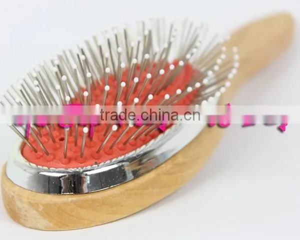 High Quality Wig Hair Extension Loop Brush With Wooden Bar photo-3