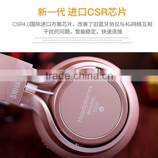 SNHALSAR S150 Headphone Manufacturer Headphone Bluetooth Wireless Heaphpones photo-4