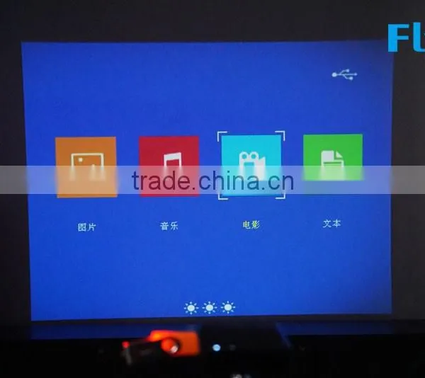 Top Quality ! 2015 Multimedia hd Battery Mini Led Projector Full hd 1080p 3d Led Projector photo-3