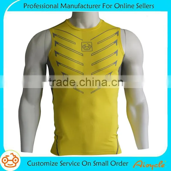 New Design High Quality Custom Compression Tank Top for Men photo-3