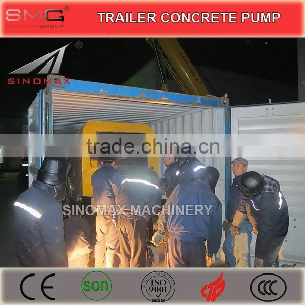 CE Certification 60, 80m3/h Electric Motor Trailer Concrete Pump for Sale photo-6