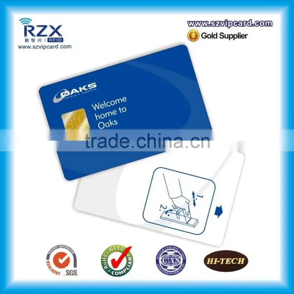 SLE4442/ SLE4428 Chip CR80 Plastic Contact IC Cards With Magnetic Stripe photo-4