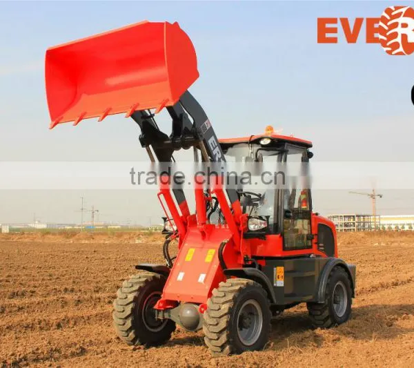2015 New Design Everun 1.0 Ton Small Agricultural Machine Mini Wheel Loader With Sweeper photo-6