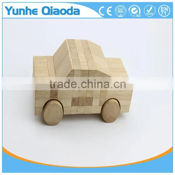 Vehicle Block Racing Car 3D Woodcraft Kit Assemble Paint DIY Toys for Kids Adults the Best Birthday Gift photo-2
