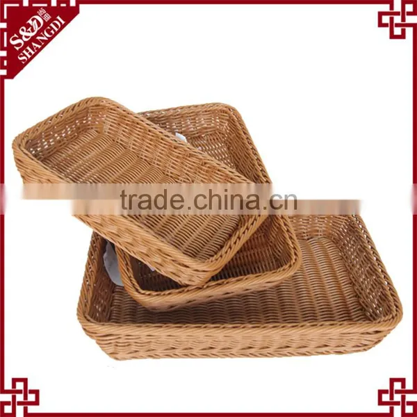 Hand Crafts Plastic Produce Basket for Fruit Decoration and Storage photo-5