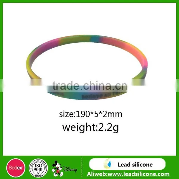 Colorful Silicon Custom Bracelet With Custom Package in High Quality photo-3
