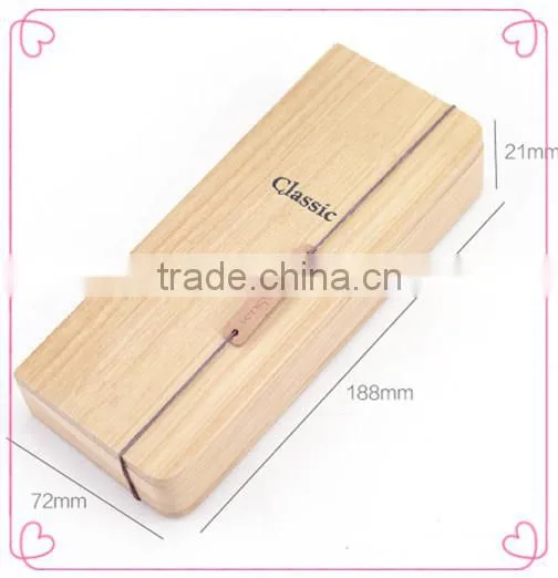 Trade Assurance Natural Fashion Gift Use British Style Wood Box for Pen With Hinge photo-6