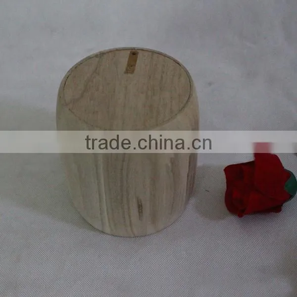 Round Mouth Wooden Tea Packing Cans,coffee Beans Storage Box photo-2