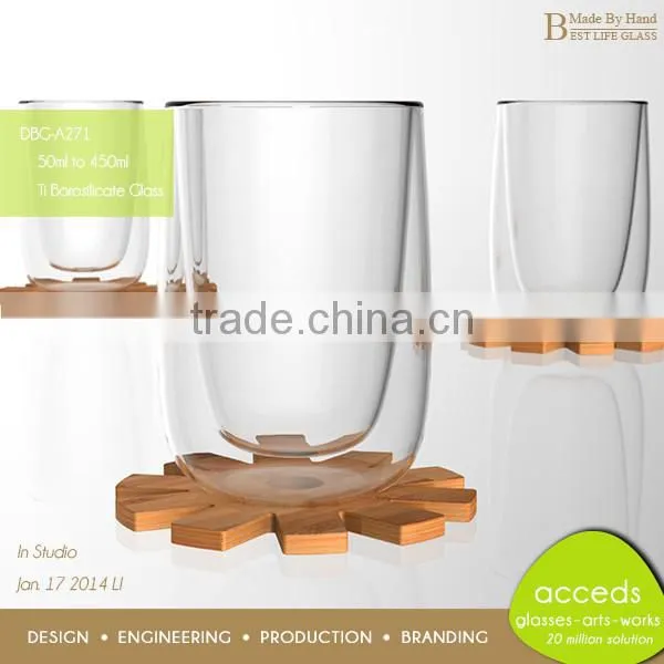 Handmade Dinkware 450Ml Milk Drinking Glass Cup photo-3