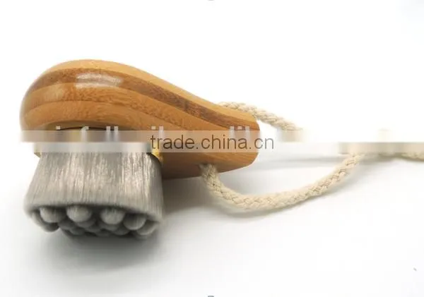 Beauty Products Facial Massager Brush With Wooden Handle for Face Cleaner photo-2