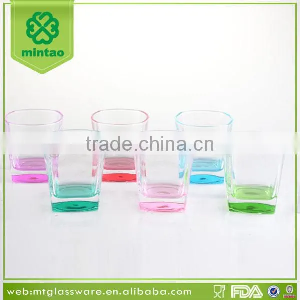 Attractive Design Whiskey Glass With Color Bottom photo-4