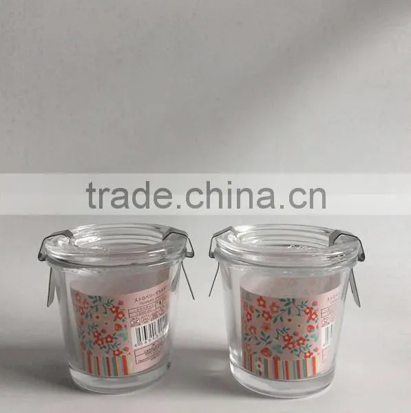 Strawberry Pattern Wholesale 115 ml Small Transparent Glass Bowl With Clip Lid,glassware photo-2
