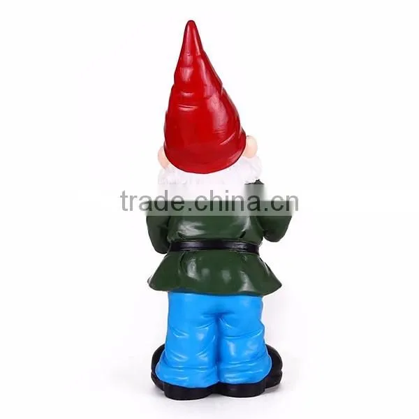 Hand Painted Christmas Garden Gnome Watering Yard Gnome photo-4