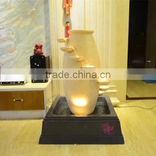 Garden Artificial Polyresin Fountain Running Water, LED Light photo-3