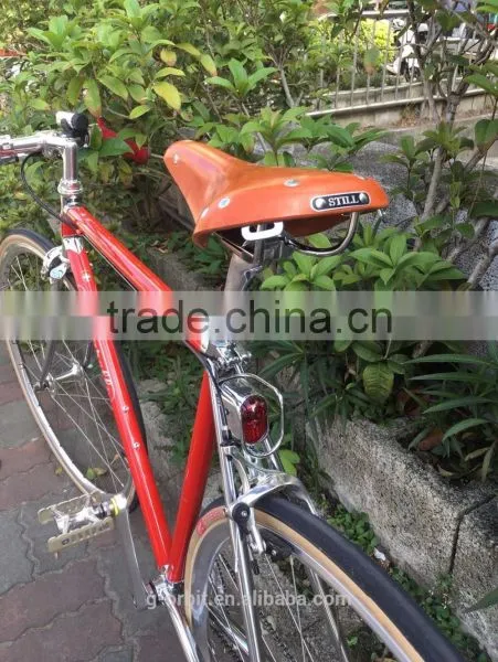High Quality Cow Leather Bicycle Bike Saddle photo-6