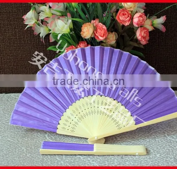 Promotional Colorful Silk Hand Fan photo-5