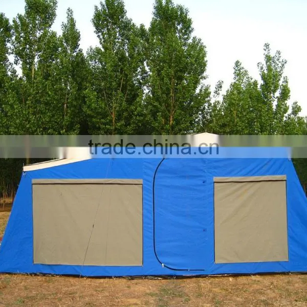 Outdoor Folding Portable Waterproof Heavy Polycotton Camper Trailer Tent photo-3