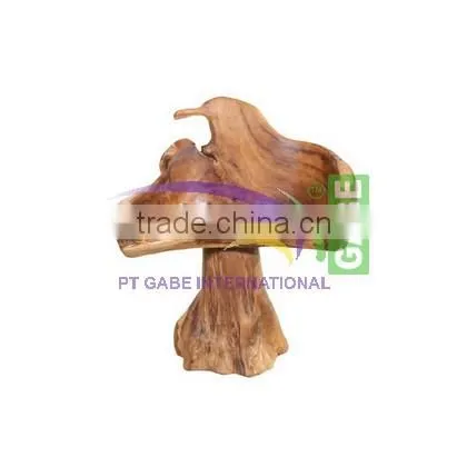 Stool Made From Log Furniture Teak Wood Model Stump Organic ,natural Colot photo-2