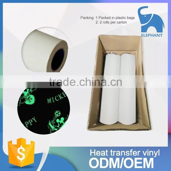 Wholesale Clothing Heat Transfer Glow in the Dark Vinyl Roll photo-3