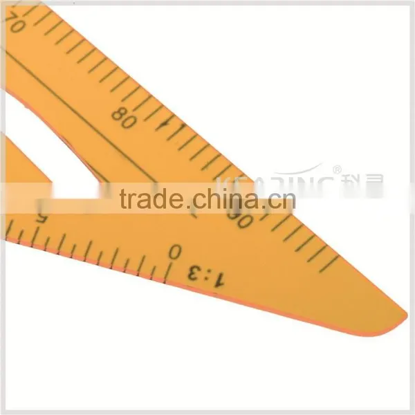 Kearing Brang, 1/3 &1/4 Size Platic Triangle Ruler, With Protractor Normal Printed on Ruler Surface, Economical Pirce #8535B photo-5