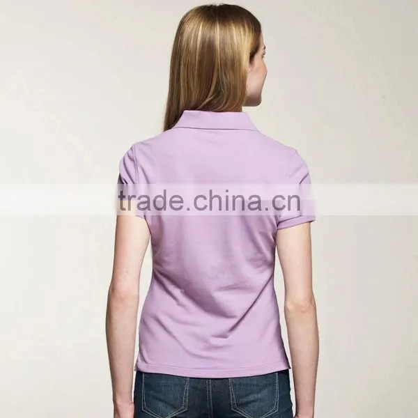 New Design Plain Blank Ladies Polo .custom Women Polo photo-3