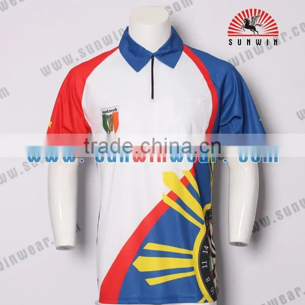 Colorful Custom Dart Wear / Dry Fit Sublimation Print Dart Shirts Men Jersey photo-6