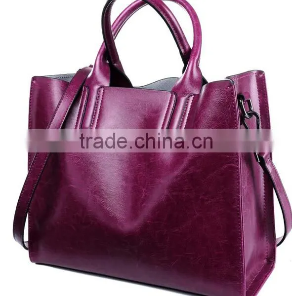 China Supplier High Quality Private Label Designer Women Genuine Leather Handbags photo-3