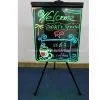 Deluxe Aluminum Alloy 49*63*2.6cm Manual Button Dimmer Neon Led Writing Board