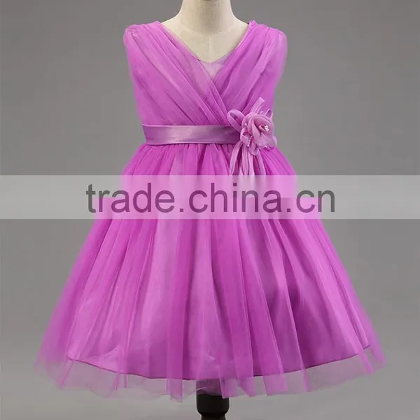 Kids Clothes Flower Dresses for Girls Party Dresses photo-4