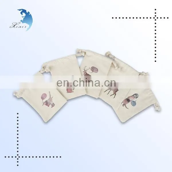 Wholesale Cosmetic Drawstring Packaging Jewelry Cotton Canvas Bag photo-2