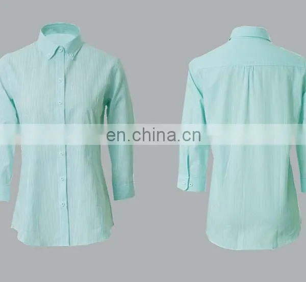Wholesale Classic Design Office Wear Ladies Blouse Women Shirt photo-5