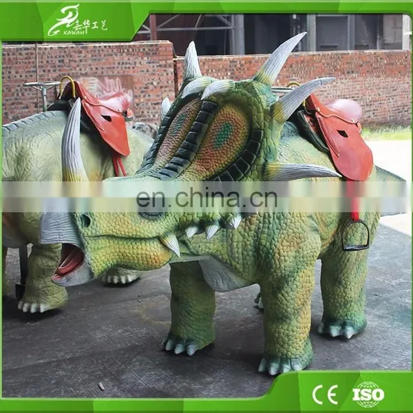 KAWAH OutDoor Waterproof Animal Rides Custoimzed Animatronic Walking Dinosaur Rides For Kids photo-2
