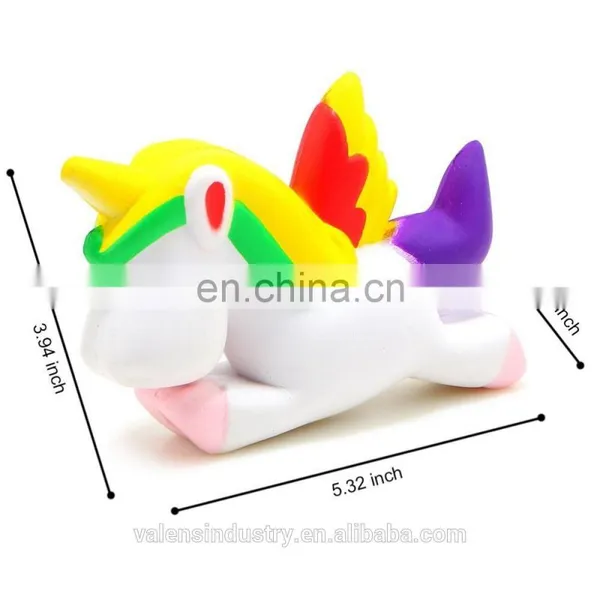 Squishy Cute Wings Unicorn Kawaii Cream Scented Squishy Charms Stress Relief Toys photo-4