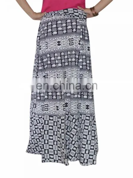 Long Wrap Around Skirt Indian Sarong Wrap Around Summer Hippie Beach Boho Cotton Wrap Around Skirt Dress Hippie Boho Women Wears photo-3