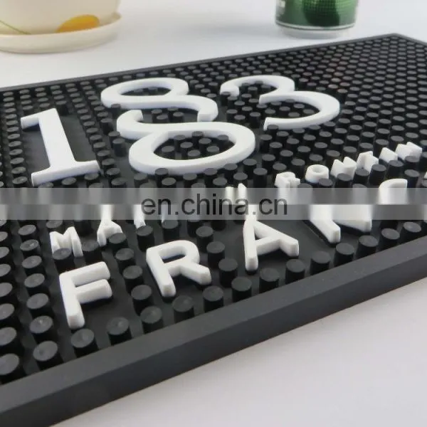 Custom Pvc Bar Mat Pads With 3d Logo photo-5