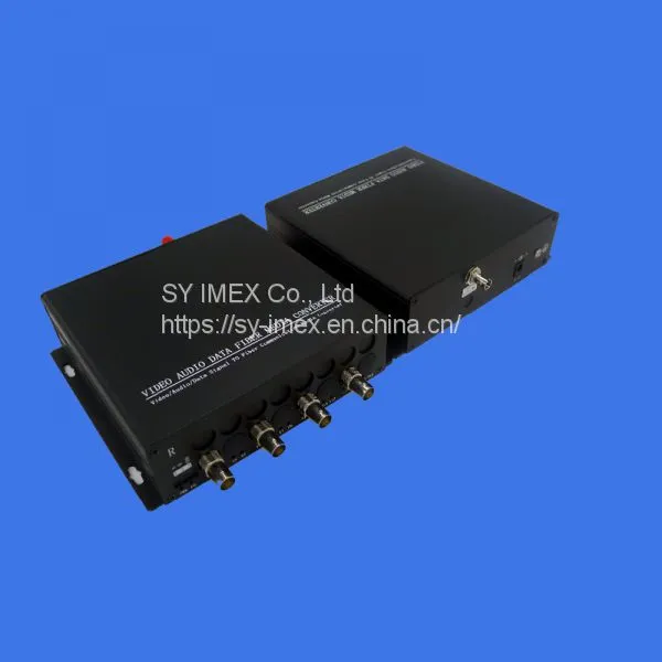4-канальный медиаконвертер 3G SDI, мультиплексор 3G-SDI SY-3G-4SDI на четыре канала с помощью одиночного модового оптического волокна