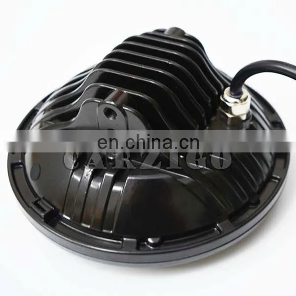 New Cheap Price Auto 75w 12v C Ree Lo/Hi Beam Round Headlight Housing Assembly h4 7" Led Driving Lights for Cars Motorcycles photo-5