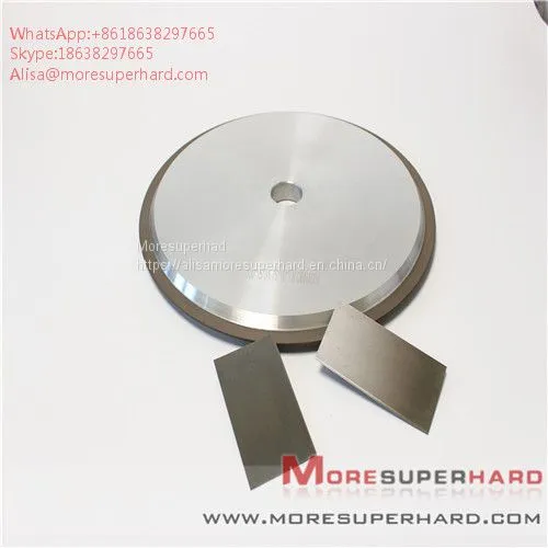 14a1 Resin CBN Grinding Wheel Processed Stainless Steel Plate Alisa@moresuperhard.com photo-5