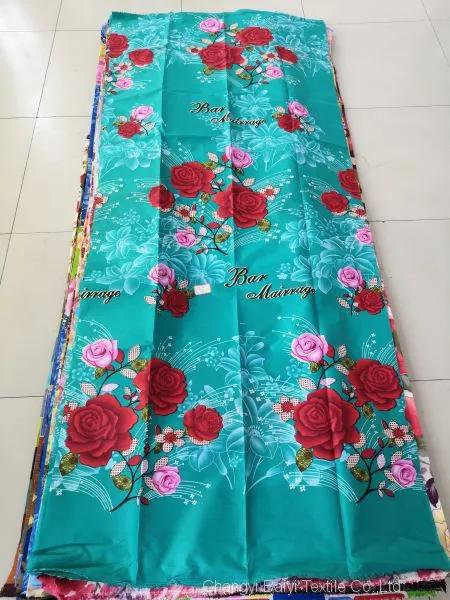 235cm Width 100 Microfiber 120gsm Disperse Printed Polyester Fabric photo-3