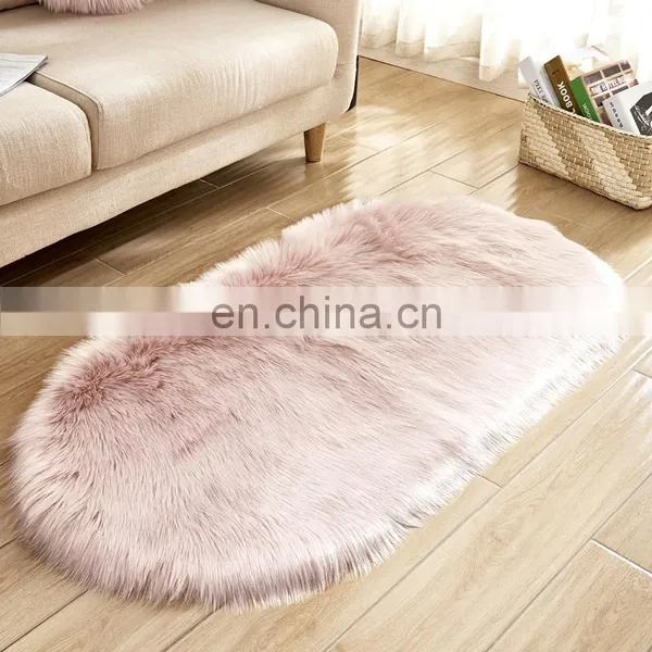 Luxury and Soft Wholesale Faux Fur Wool Rug Carpet for Floor Cover photo-6