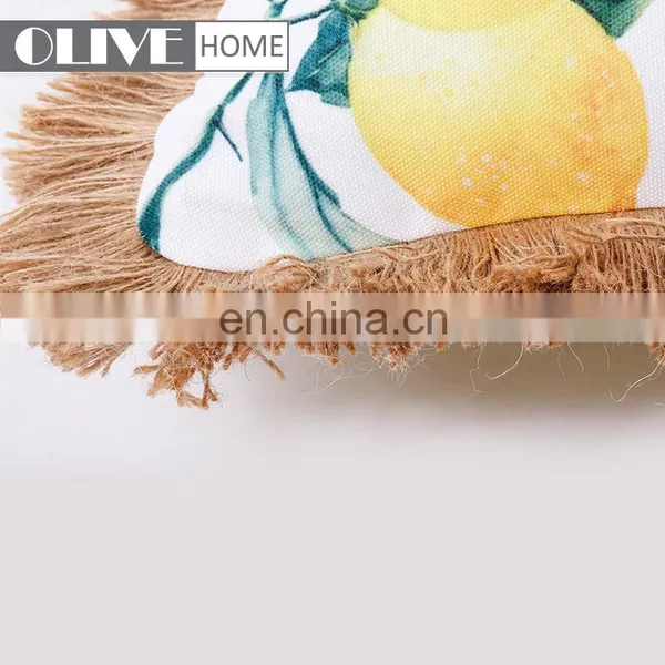 2018 Hot Selling Chair Office Car Outdoor Cushion Cover Decorative Cushions With Tassels Trimmings photo-4