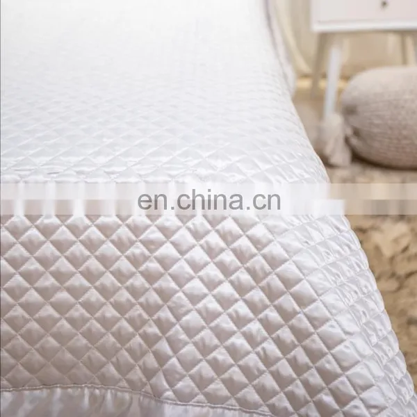 Home Fashion Designs Diamond Pattern Bedding Bed Sets/quilt Set Bedspread and Coverlet in Solid Colors photo-4