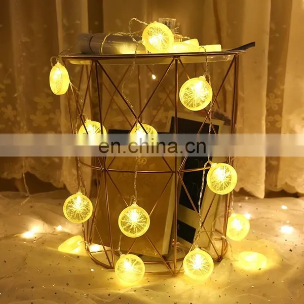 Decorative Bedroom LED Fruit Lemon Slice Lights Garland Party String Light photo-4