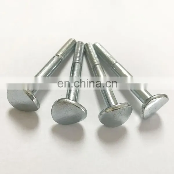 Custom Screw Bolt Zinc-Plated Curved Ball Head Bolt photo-2