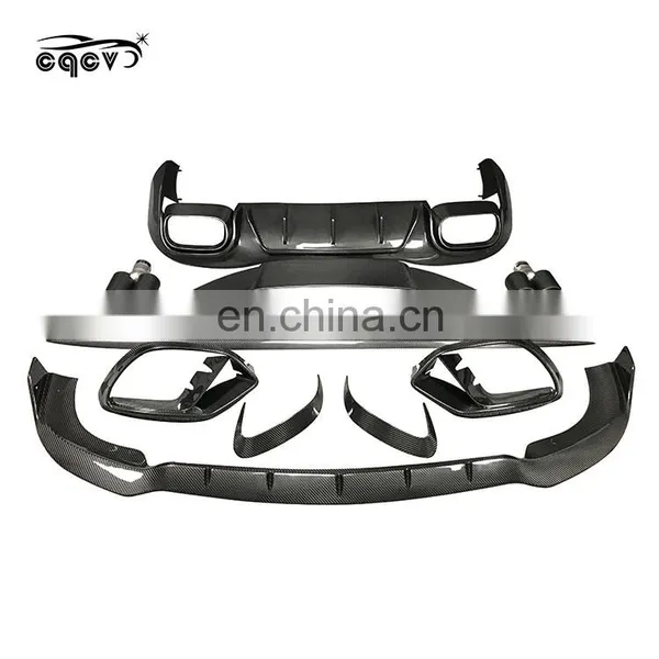 Dry Carbon Fiber Front Lip Side Skirt Diffuser Rear Spoiler for Mercedes Benz AMG GT50 photo-3
