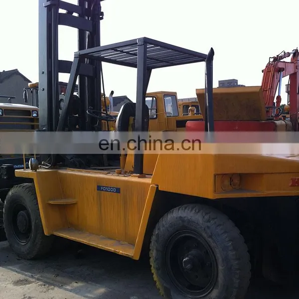 Japan 10ton Komatsu FD100 Diesel Forklift on Sale in Shanghai photo-3
