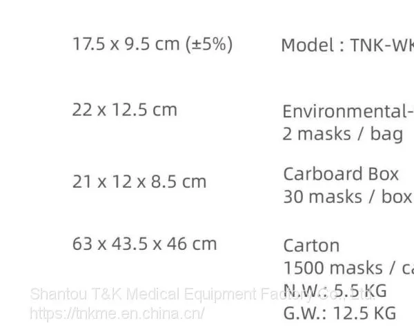 3 Ply Type IIR Medical Surgical Mask (Tie-On) CE Marked and Meets the Requirements of EN14683:2019 Type IIR photo-5