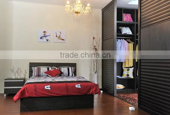 Latest Designs of Wooden Bed Hotel/home Bedroom Furniture Set photo-3